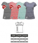 Bluzki koszulki damskie z krótkim rękawem w paski