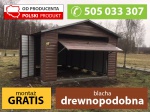 garaż balszany drewnopodobny 4x6 brama uchylna