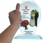 Prezent na Rocznicę Ślubu kolorowy nadruk na szkle